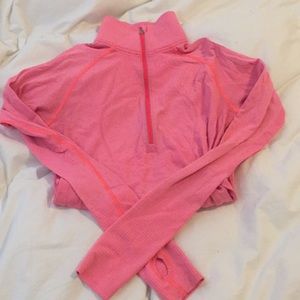 Lululemon hot pink Swiftly 1/4 zip